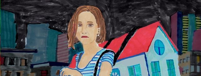 פתאום טסה זעקה. איורים: זאב אנגלמאיר