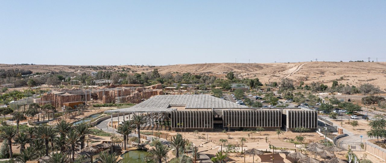 אסף לרמן אדריכלים, מבנה הכניסה למדבריום. צילום: נמרוד לוי