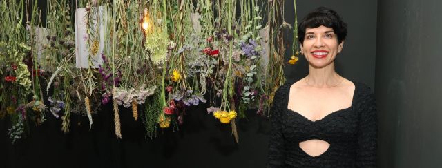 מירית ויינשטוק במוזיאון ארץ ישראל. צילומים: דנה קופל