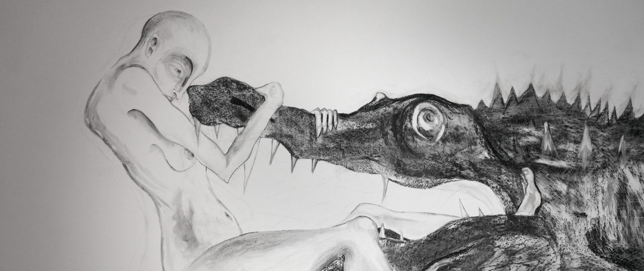 דינה יקרסון, מתוך התערוכה ידי נחש, גלריה אחד העם 9. צילומי הצבה: יאיר ברק