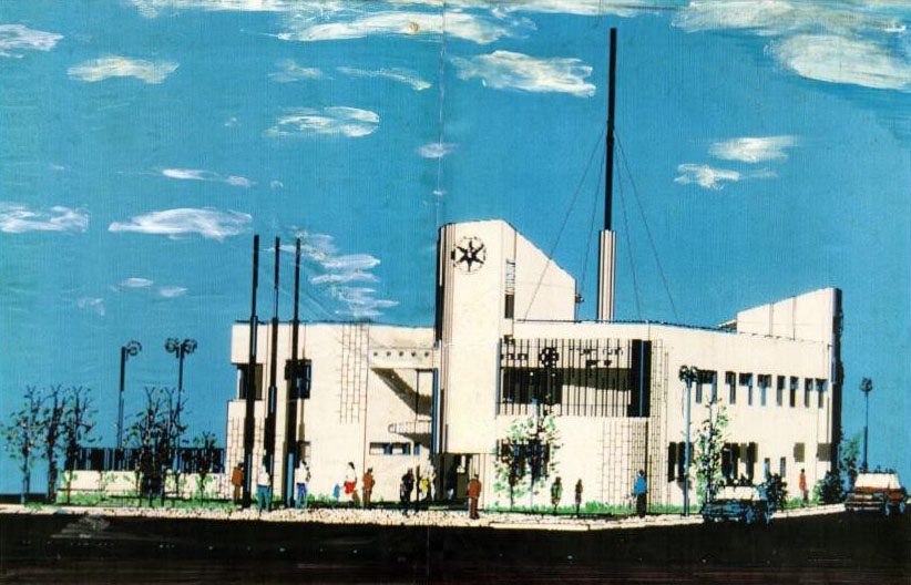 משטרת שדרות, 2002. מתוך אוסף האדריכל אריה סונינו, ארכיון עזריאלי לאדריכלות