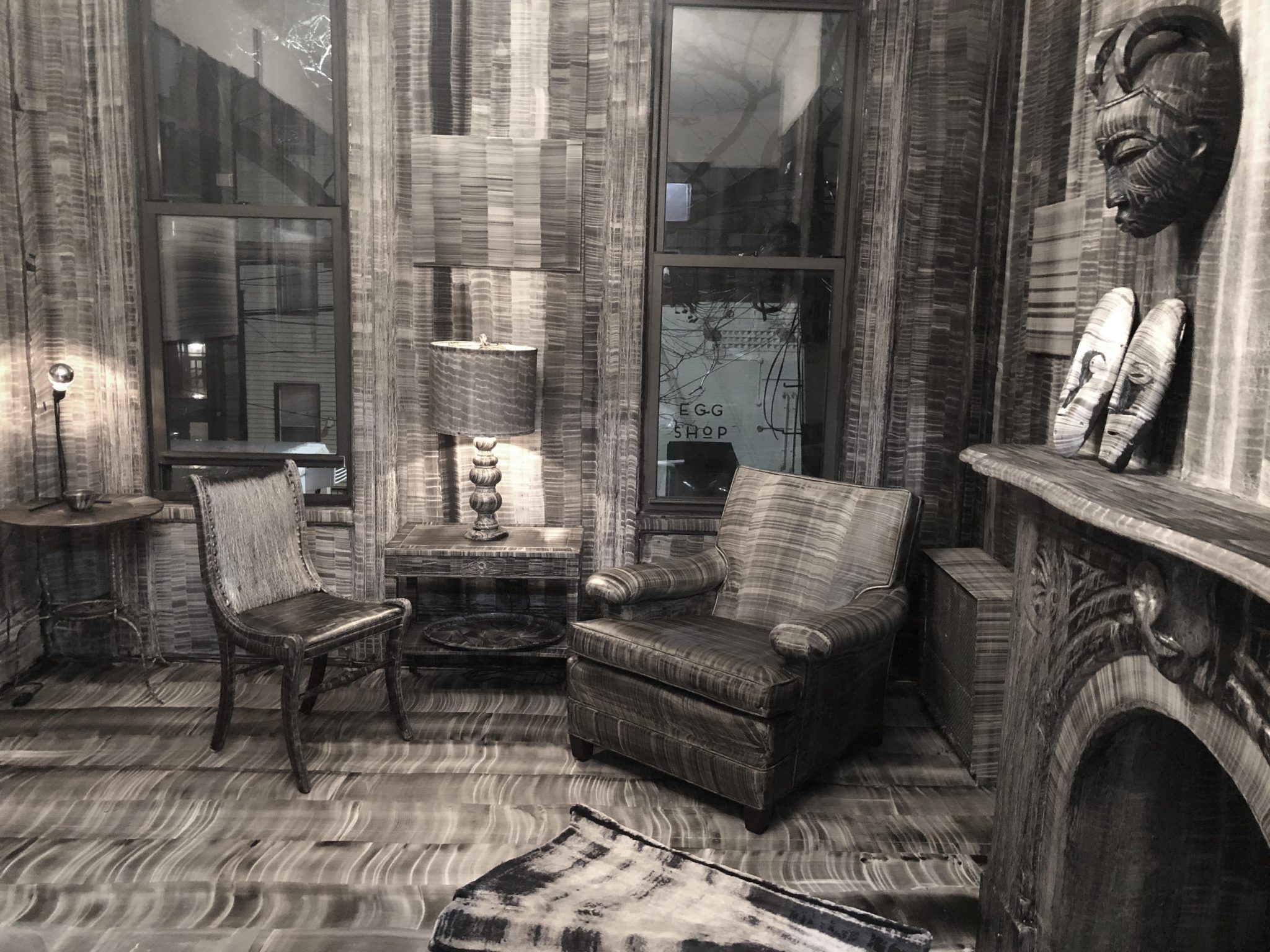 מרים כבסה ״Living Room״, ברוקלין 2019. צילומים: ג'סטין רוברטסון