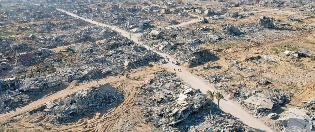 מבט אווירי על רפיח, ינואר 2025. צילום: אשרף אמרה / ויקיפדיה