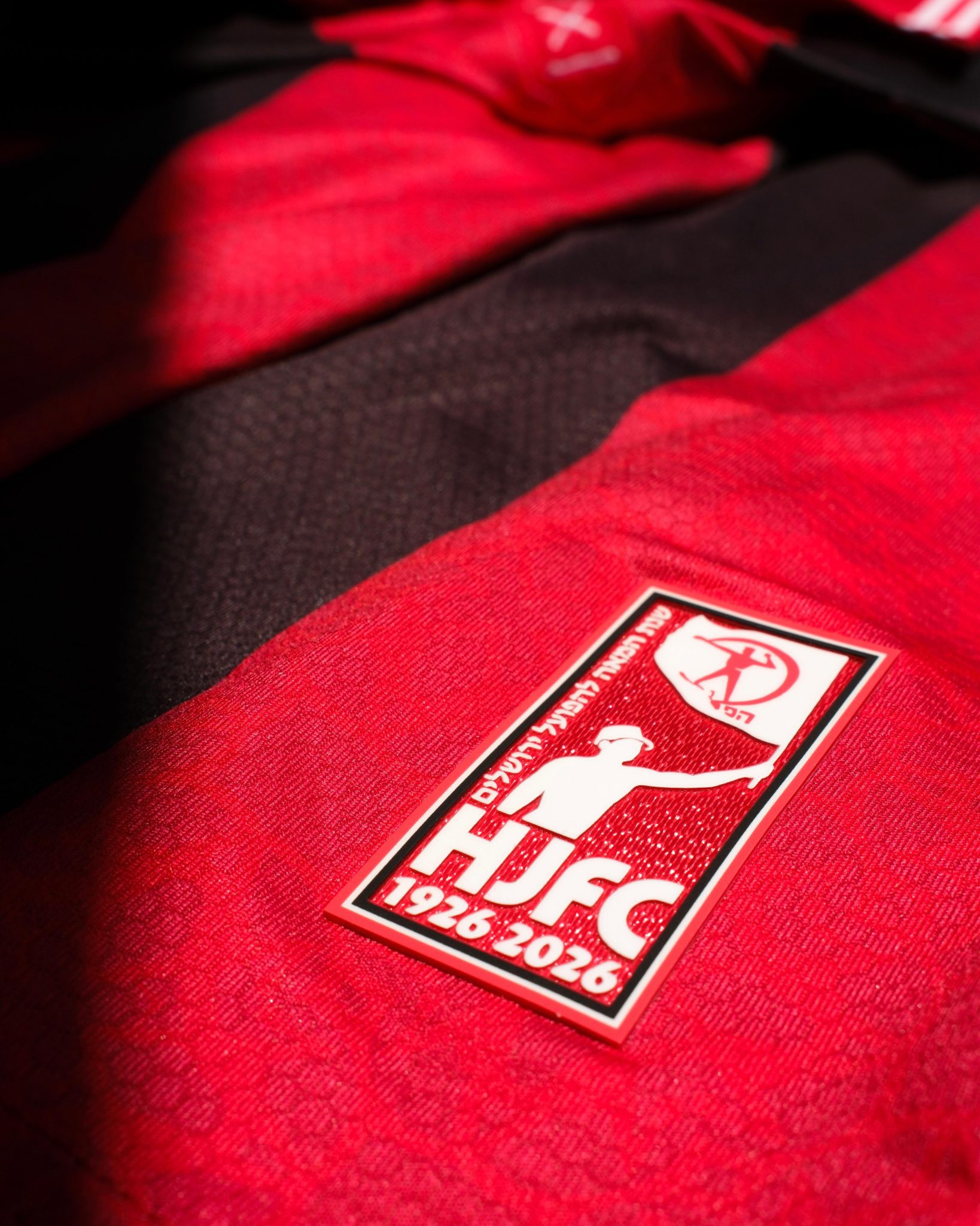 לוגו שנת ה־100 החדש של הפועל ירושלים עם דמותו של הירש גולדברג־פולין ז״ל