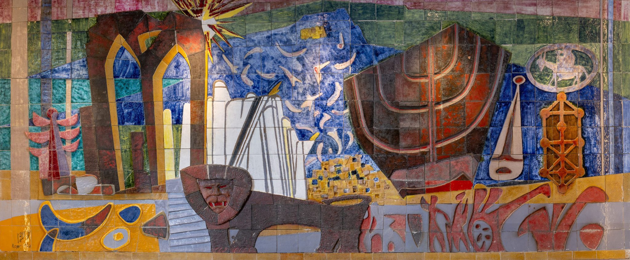 מרסל ינקו ואיצ׳ה ממבוש, סמילים (1978), בית חולים זיו, צפת. צילום: שי בן אפרים