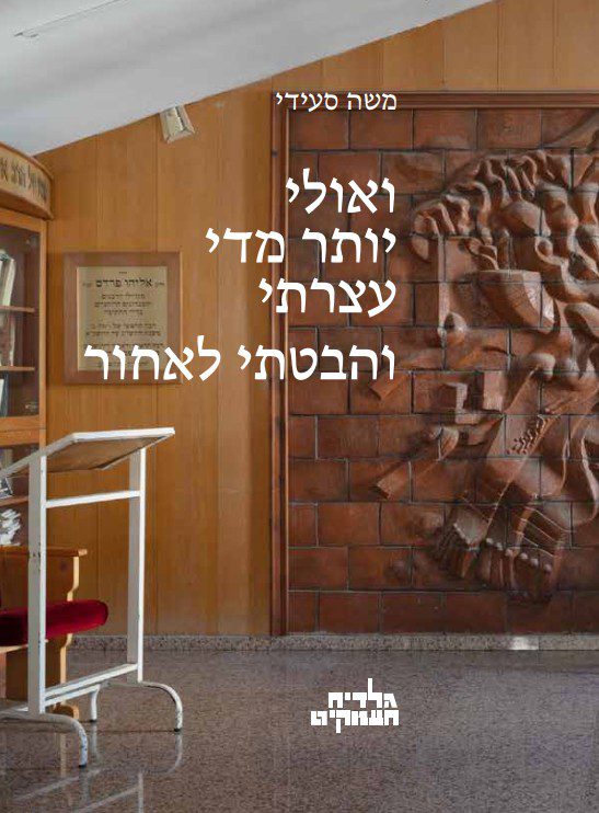 עטיפת הקטלוג. עיצוב: נעם שכטר; צילום: איתי איילון