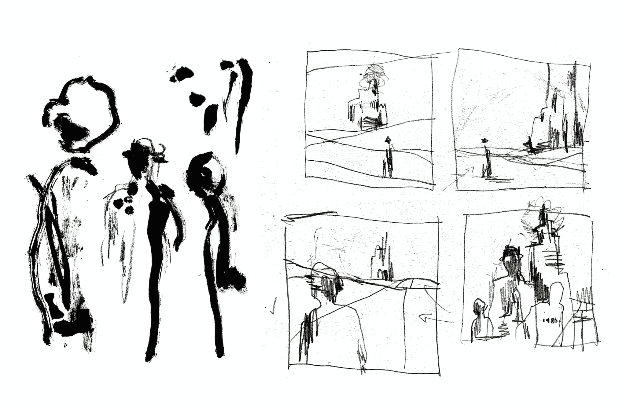 אהוד בנאי, מתחיל להתעורר - סקיצות