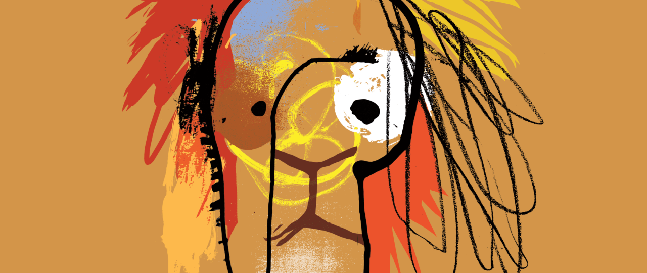 האיור של דקל חברוני ל״פליטי הדאב״ של אהוד בנאי ובנו הנדלר