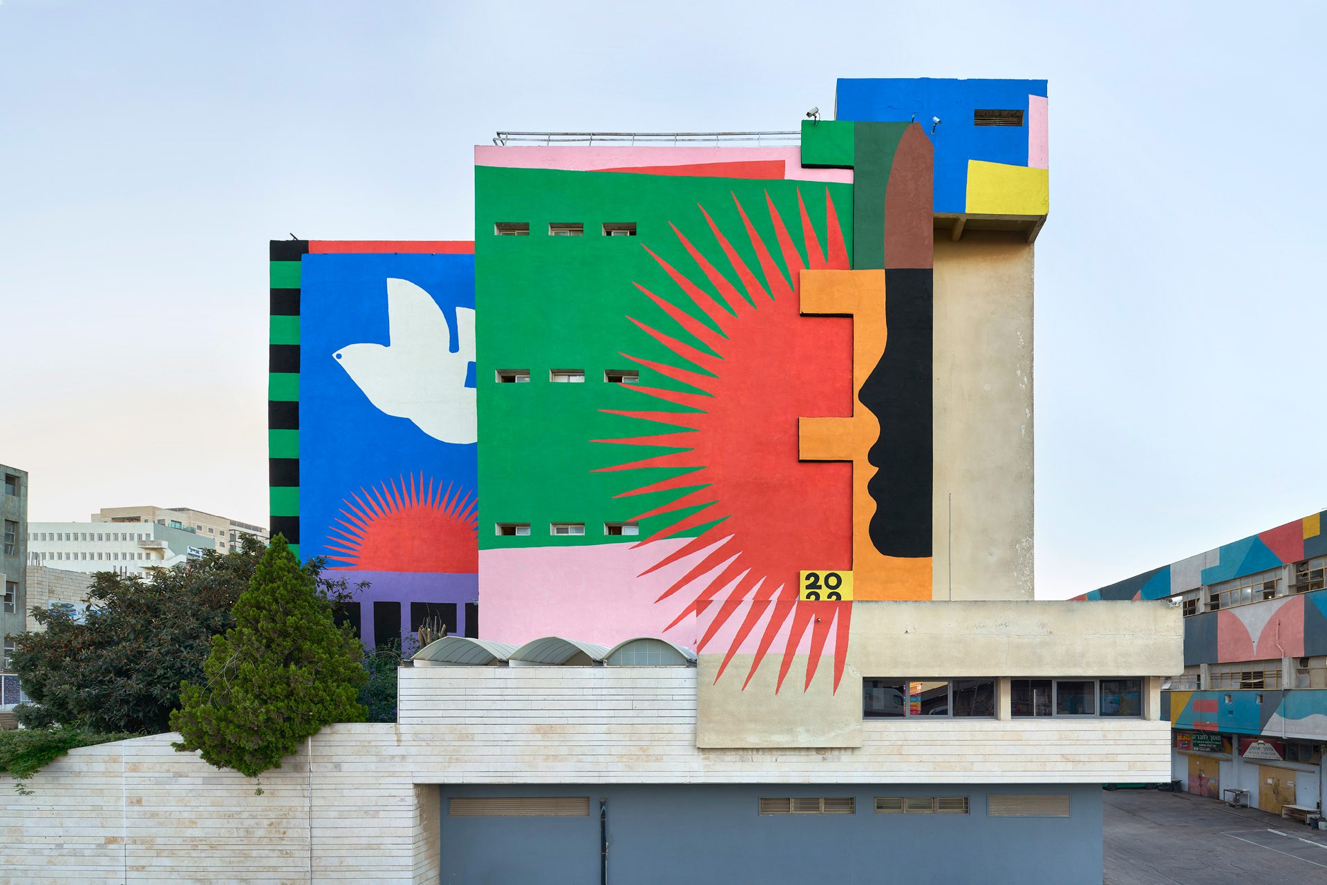 ברוקן פינגאז, ציור קיר באזור תעשייה תלפיות, ירושלים. צילום: מיכאל שבדרון