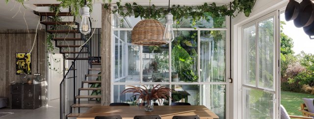 בית בקיבוץ עברון. תכנון ועיצוב: ענת ויעל קריסטל; צילומים: שי אפשטיין