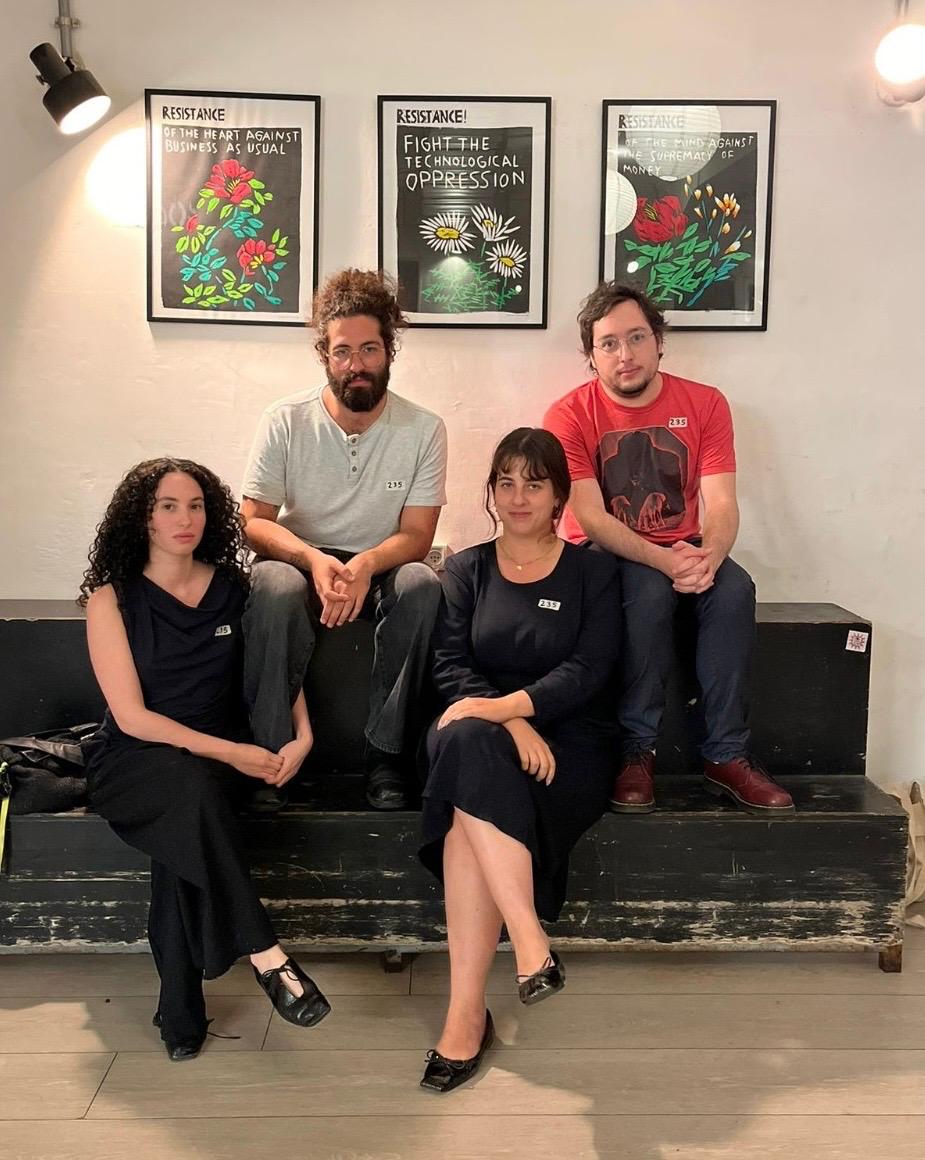 פרויקט הקולנוע הבלתי נתפס: שני קיניסו, שירה הברון, יהל כבירי, ליה דקל. צילום: מ״ל