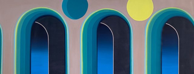 ג׳סיקה מוריץ בגלריה ורטהימר. צילום: מ״ל