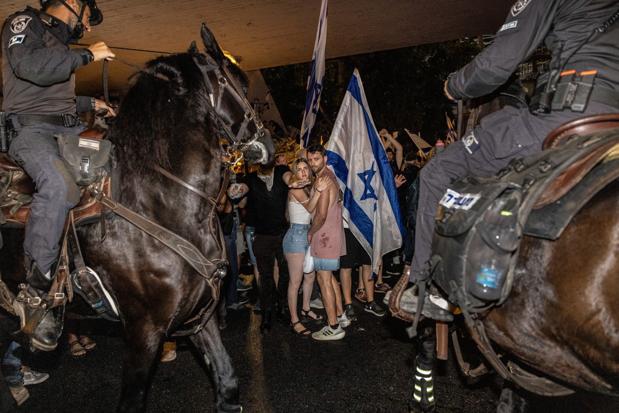 תומר אפלבאום, הארץ. הפגנה למען שחרור החטופים