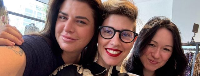 מימין: יוליה גסין, ענת פרידמן, ליאת רזיאל. צילום: מ״ל