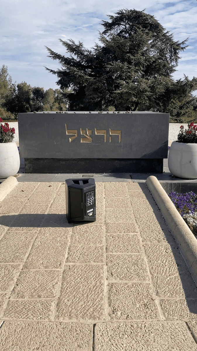 קולות מופקרים, ינואר 25, מול קבר הרצל