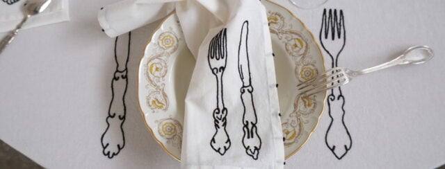 מפה רקומה של Ever After Atelier. צילום: יגל דהן