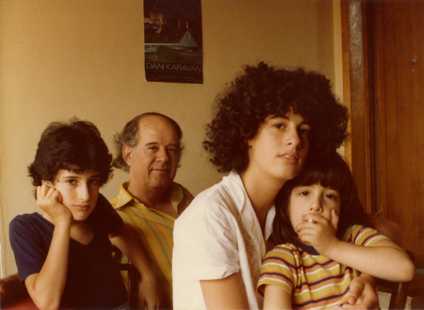 משפחת קרוון בפירנצה, 1977. צילומים: פטר סמוק