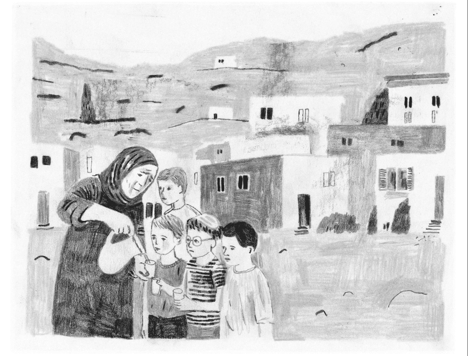 יאנה בוקלר, על איוריה לספר פה ושם בין הירדן לים מאת הלל כהן, בהוצאת אלטנוילנד,